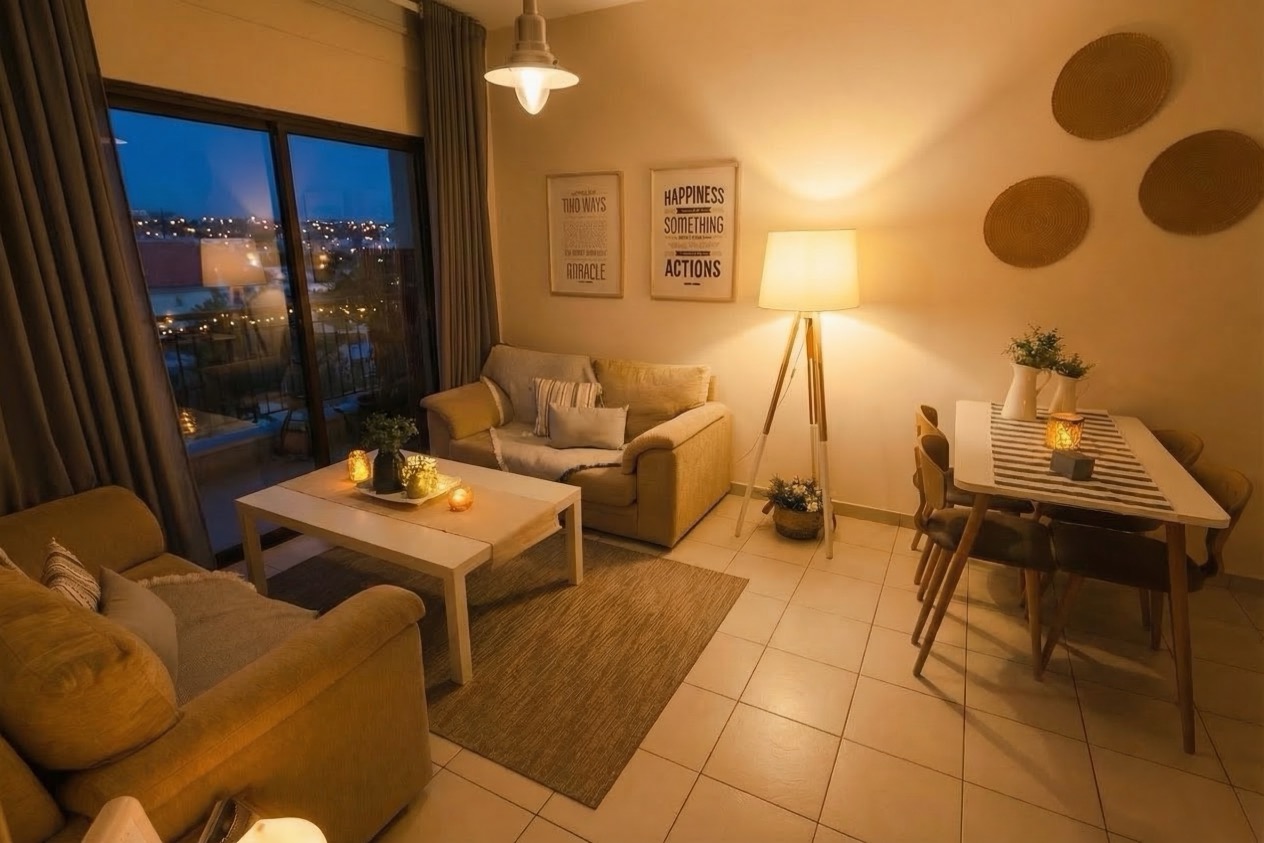 Apartment at night